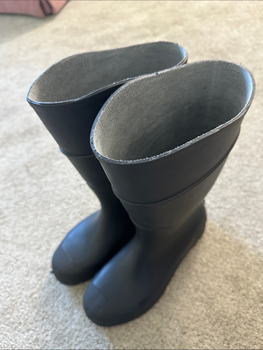 Men's Black Waterproof Rubber Boots - Durable All-Weather Footwear
